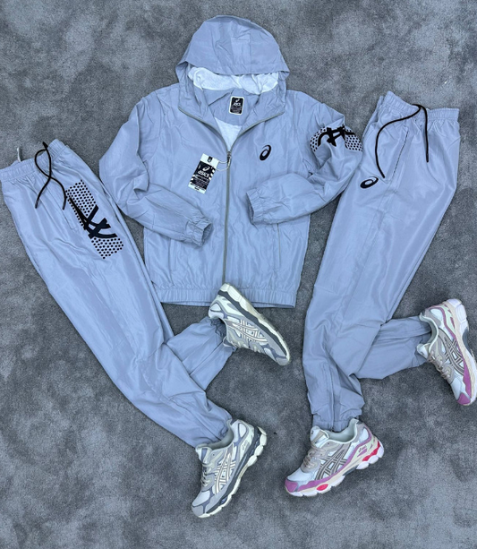 Chandal asics "gris"